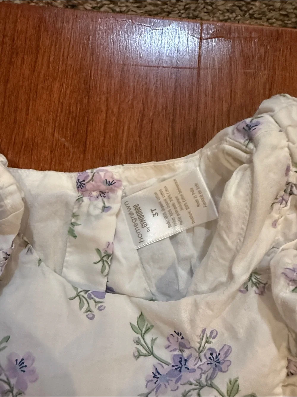 Gymboree Cream Floral Ruffle Summer Dress